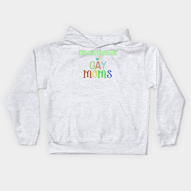 lgbt pride Boise Kids Hoodie by ART BY IIPRATMO